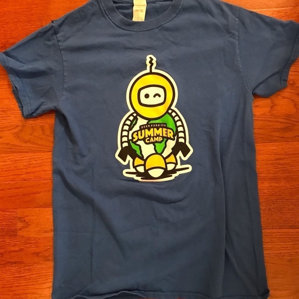 SUMMER CAMP SHIRT BLUE SMALL